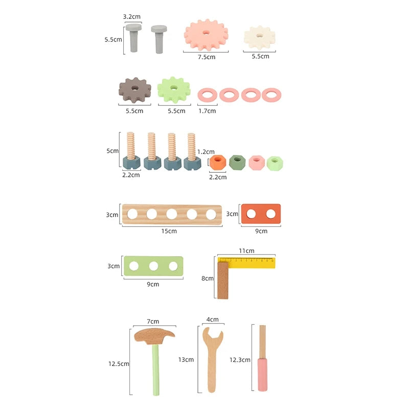 Établi de jeu d'outils mécaniques