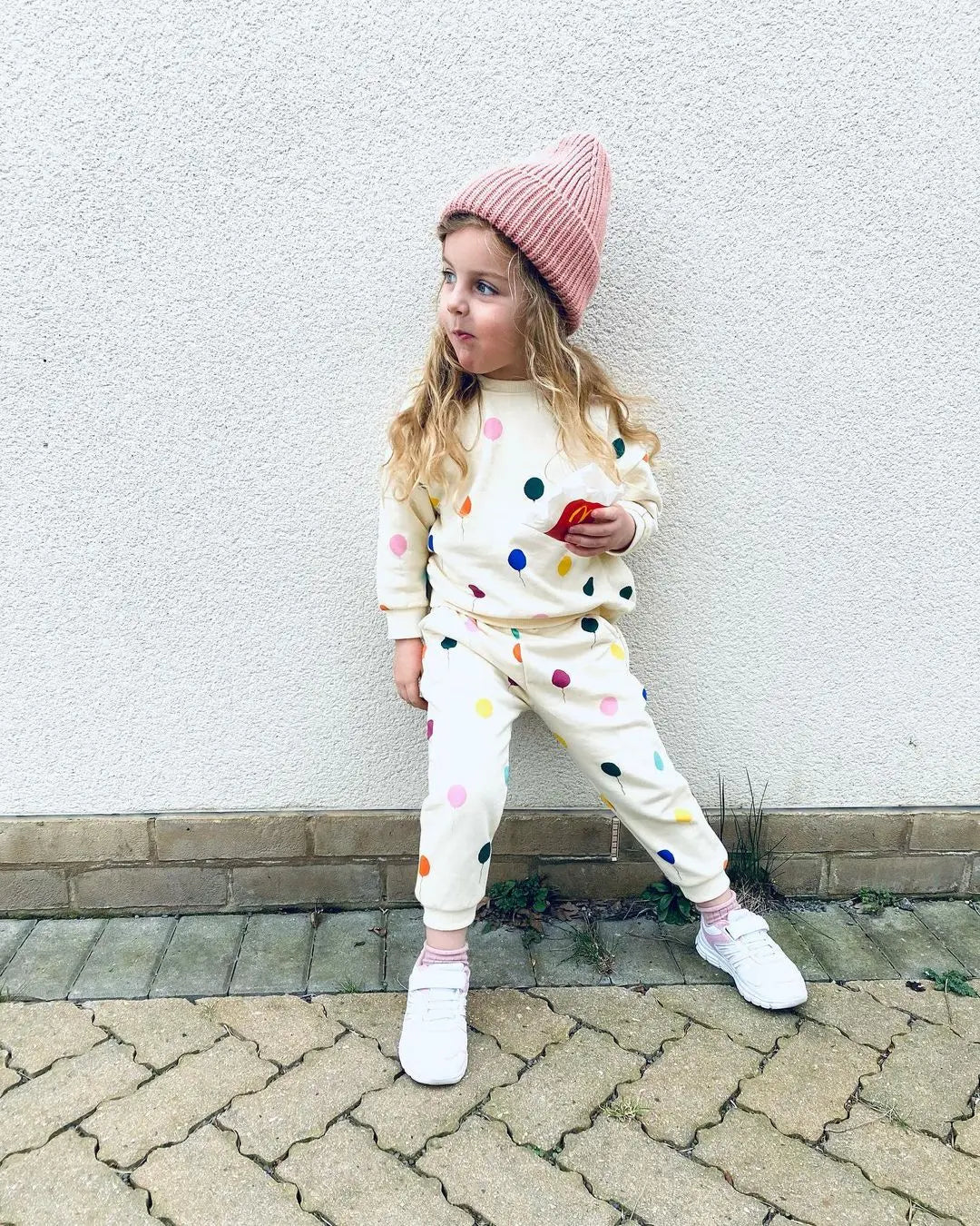 Ensemble de survêtement en coton à motif ballons