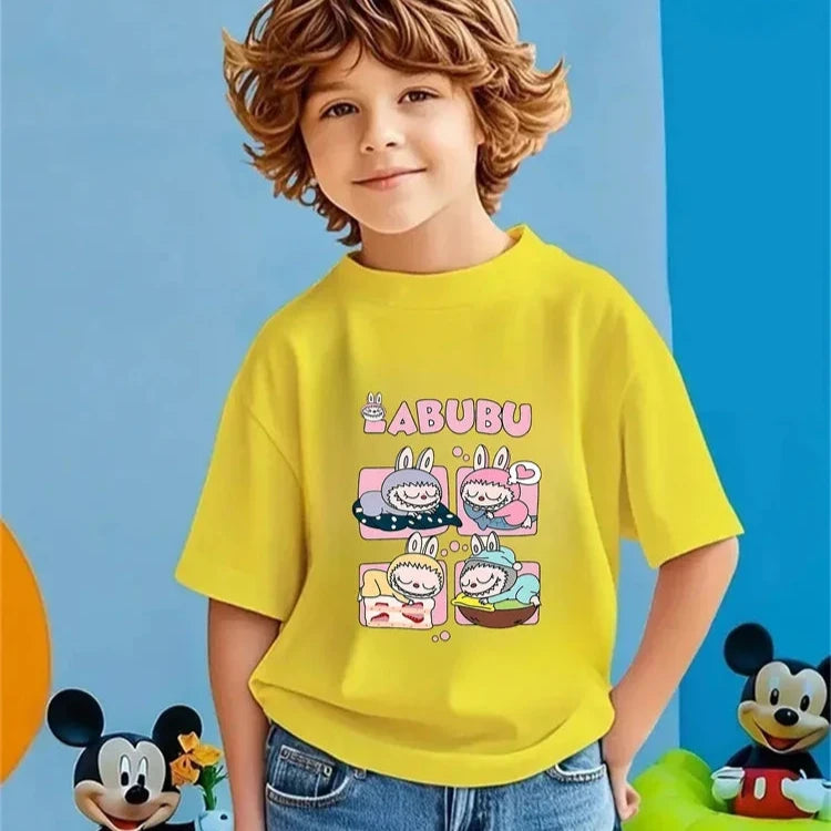 Magliette Collezione Labubu 100% Morbido Cotone da 3 a 14 anni
