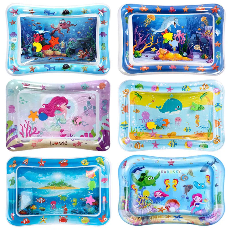 Tapis de jeu gonflable multi-variantes avec eau pour enfants