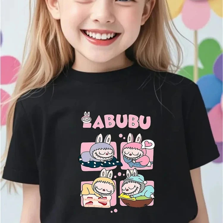 Magliette Collezione Labubu 100% Morbido Cotone da 3 a 14 anni