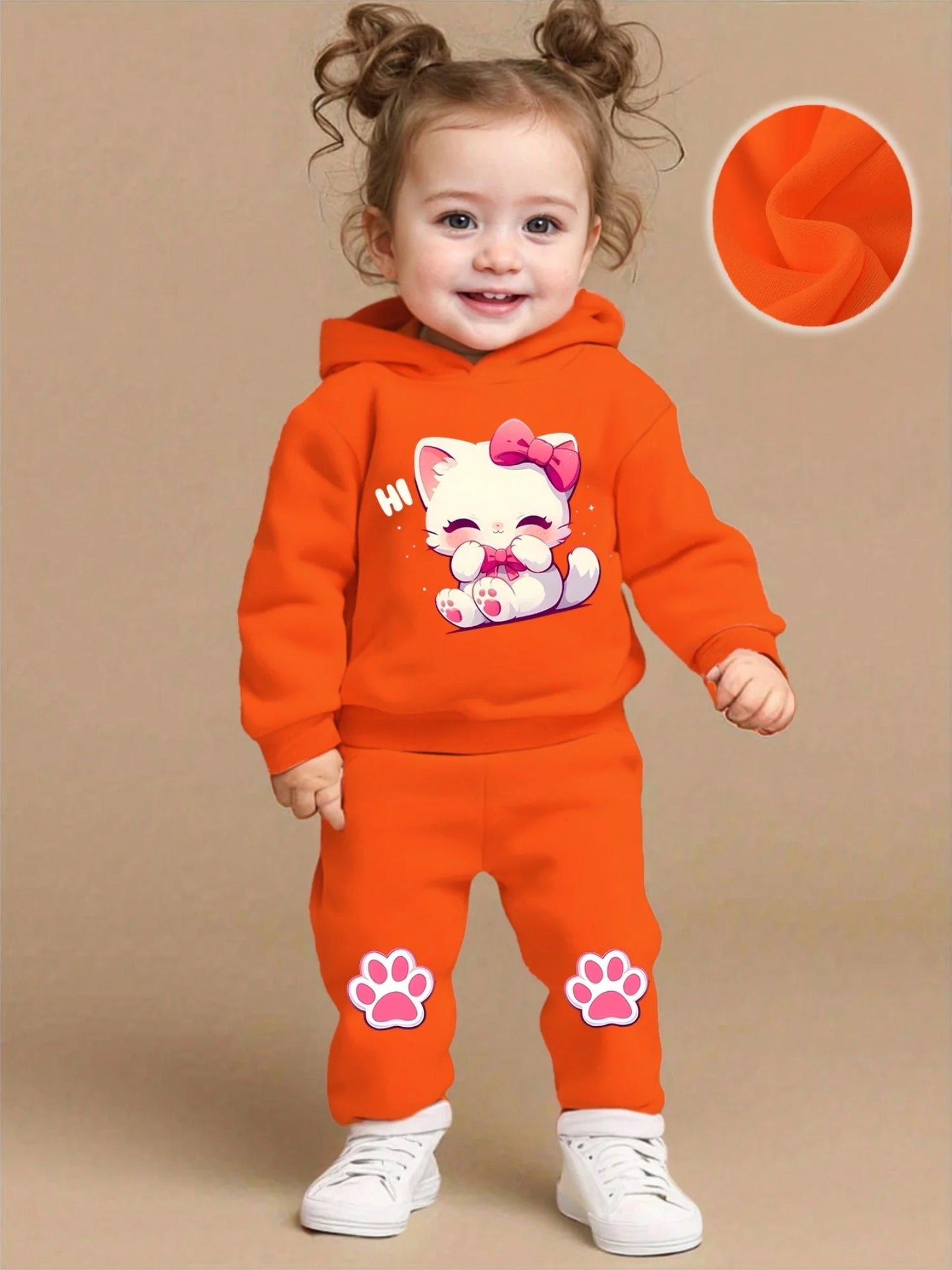 Completo Baby 2 Pezzi - Pink Cat - Da 1 a 3 Anni