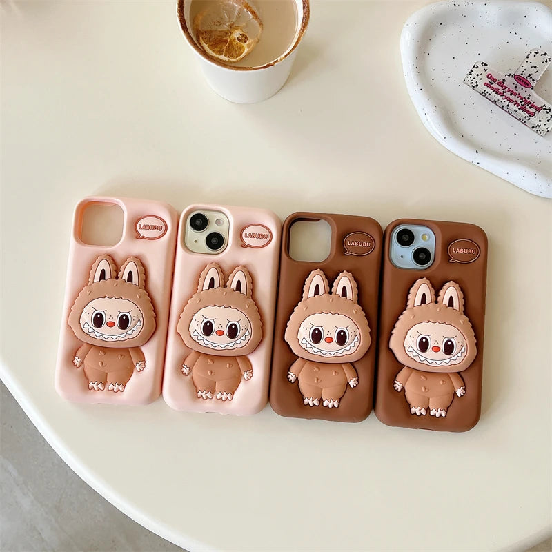 3D Labubu Cover in Silicone per IPhone