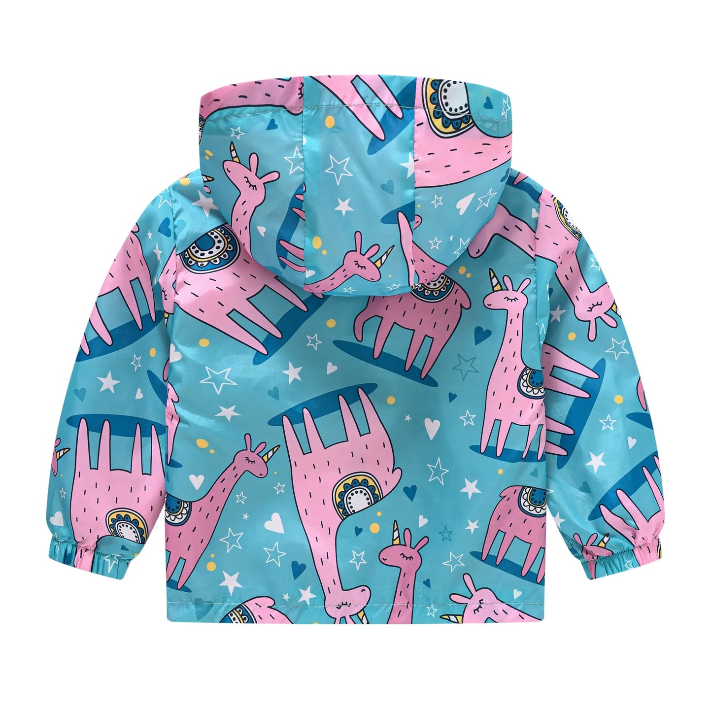 Giacca Antivento Impermeabile con Cappuccio e Zip per Bambini Multivariante