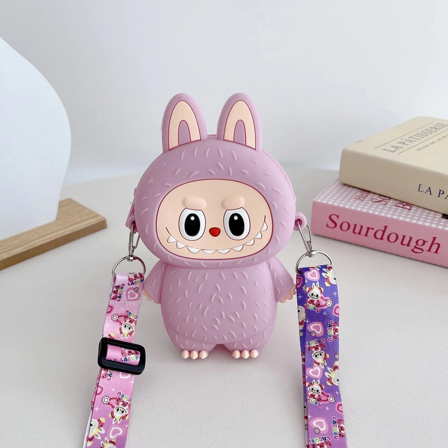 Borsa Labubu a tracolla in Silicone portaoggetti