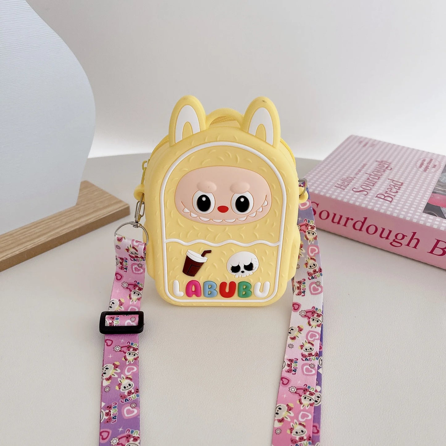 Borsa Labubu a tracolla in Silicone portaoggetti