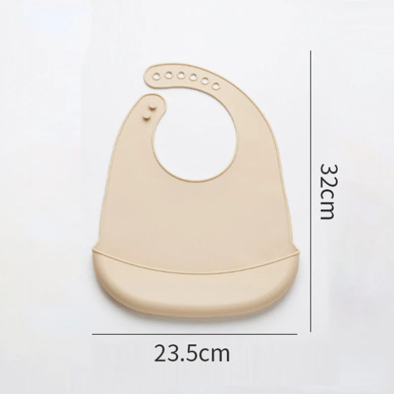 Bavaglino in silicone con tasca per neonati multivariante