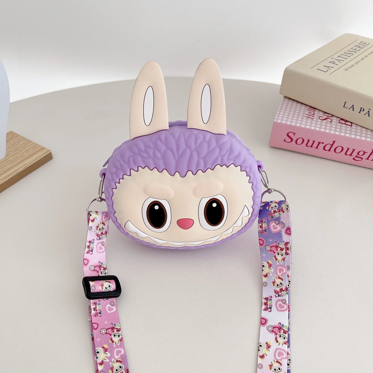 Borsa Labubu a tracolla in Silicone portaoggetti