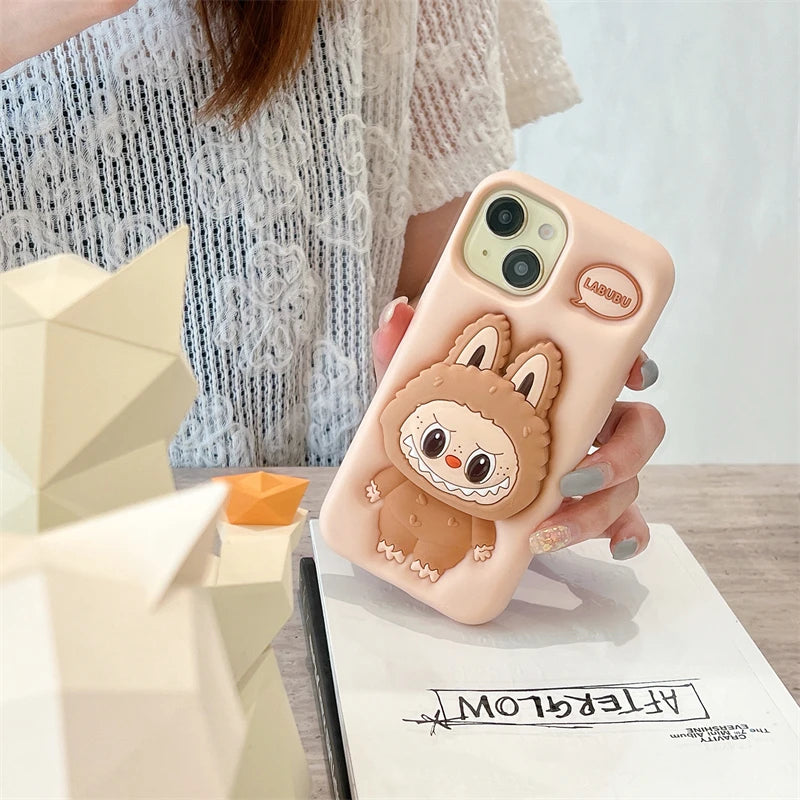 3D Labubu Cover in Silicone per IPhone