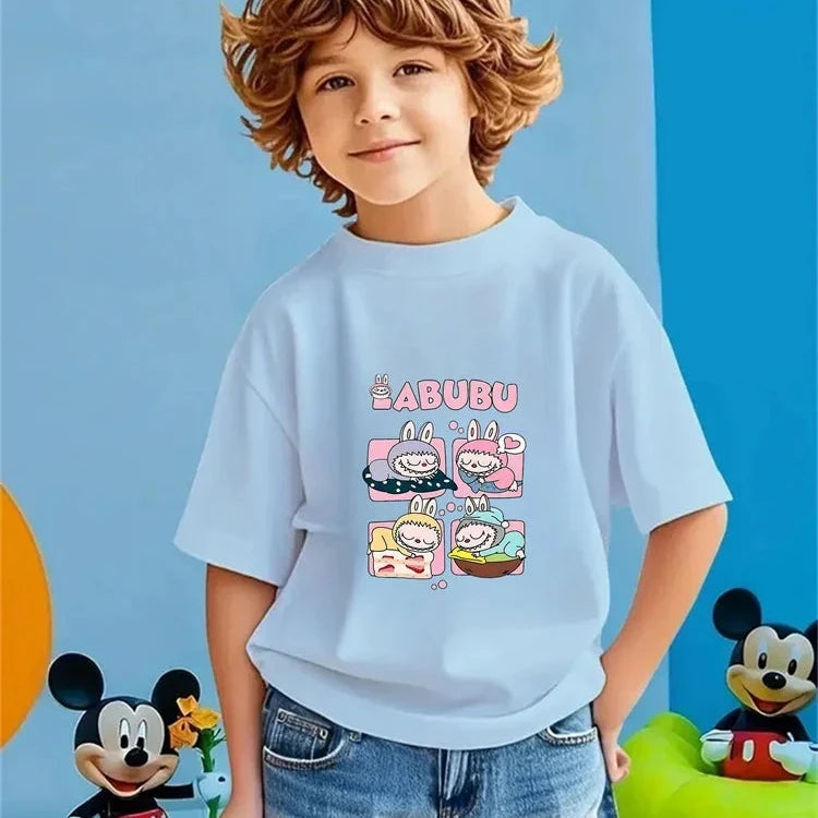 Magliette Collezione Labubu 100% Morbido Cotone da 3 a 14 anni