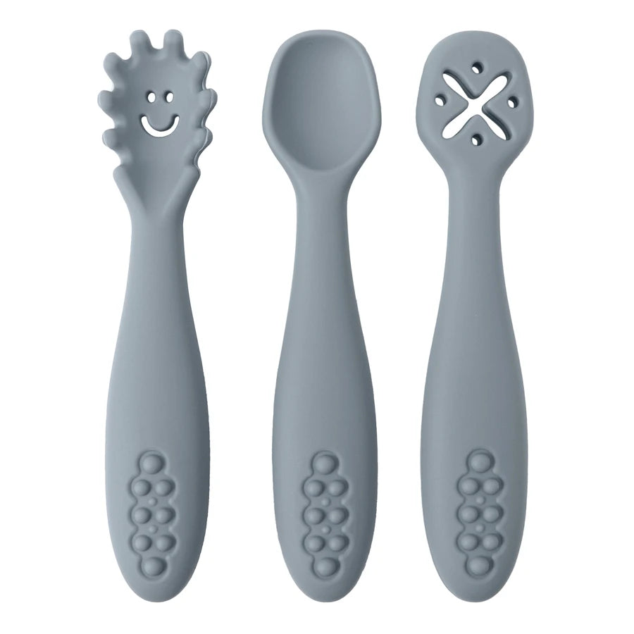 Set 3 Posate in Silicone per Bambini Multivariante