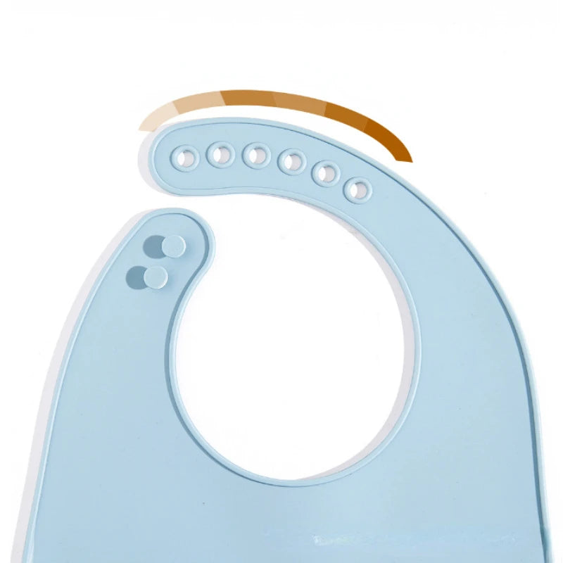 Bavaglino in silicone con tasca per neonati multivariante
