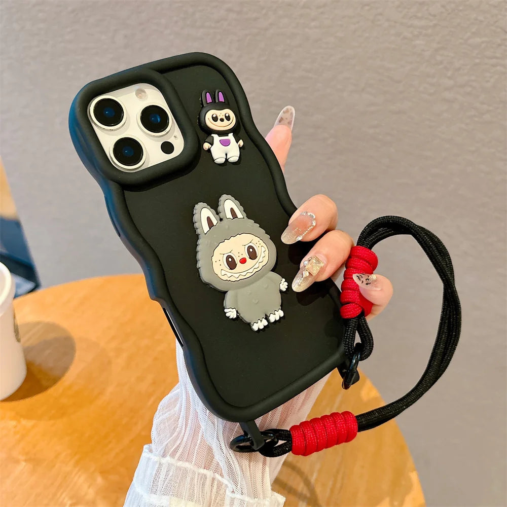 Cover Sottile Labubu per Iphone Silicone Morbido