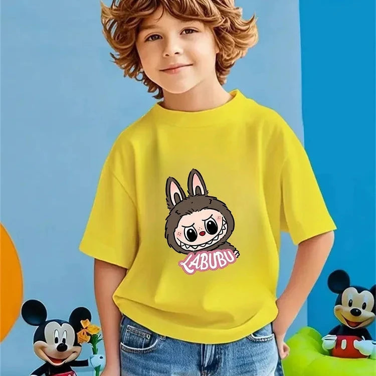 Magliette Collezione Labubu 100% Morbido Cotone da 3 a 14 anni