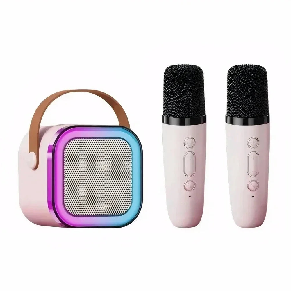 Mini Karaoke per Bambini e Adulti Bluetooth 1 o 2 Microfoni