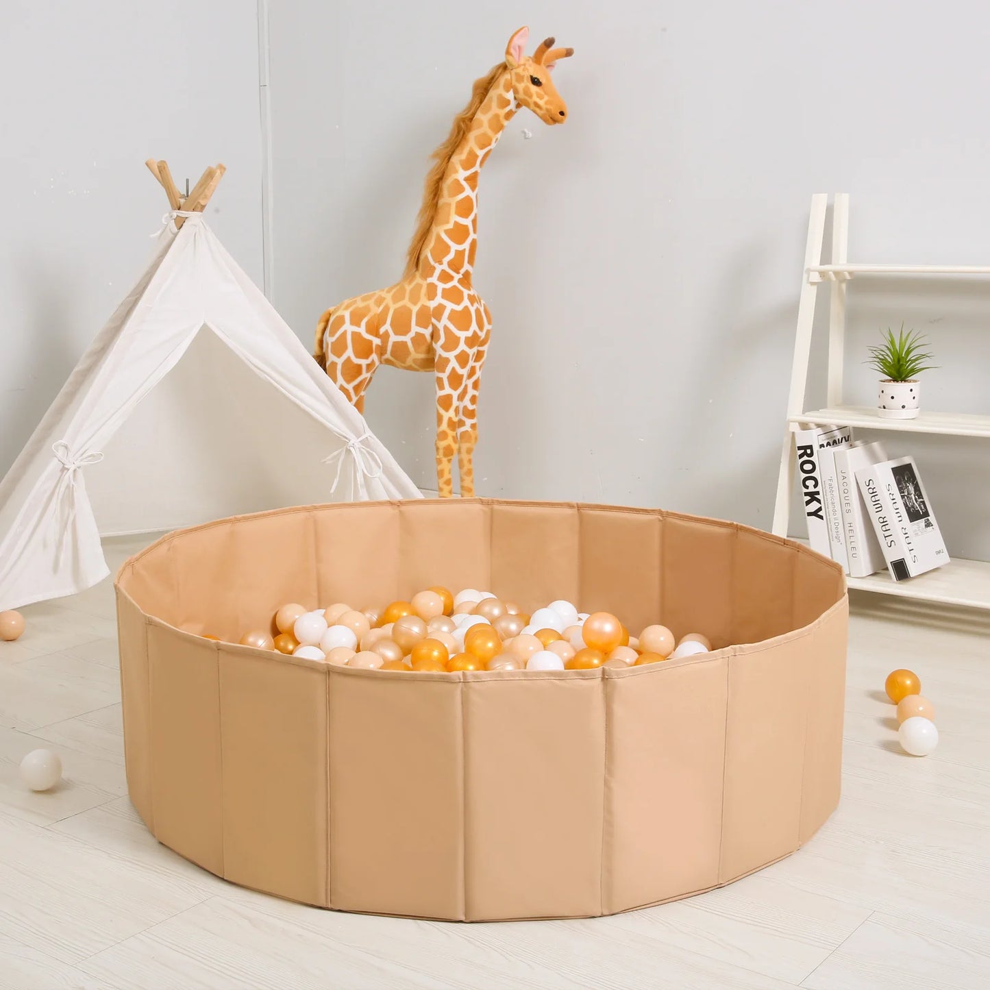 Piscina per Palline Richiudibile e Trasportabile in Tela Oxford 100 x 30