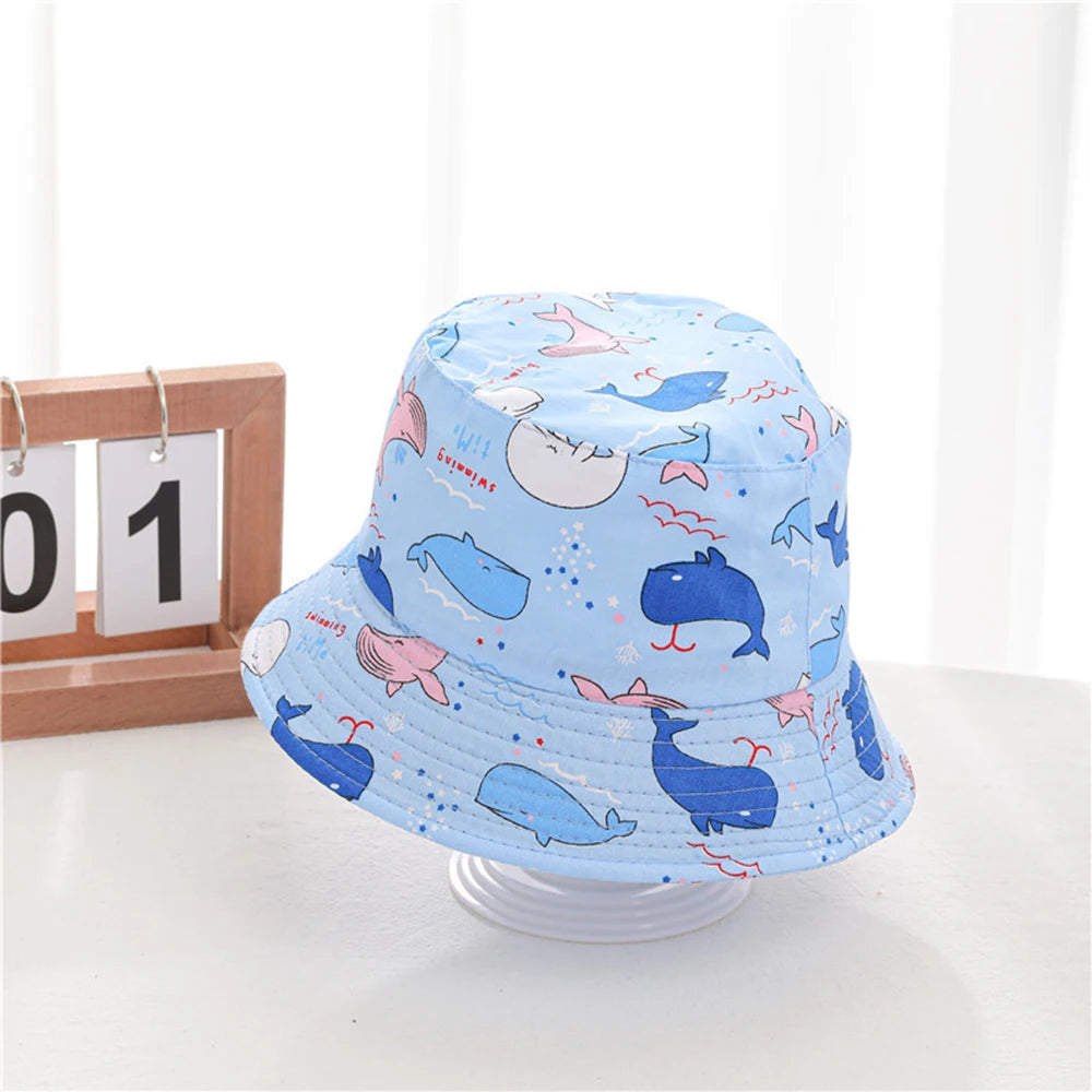 Cappellino a secchiello stampa fantasia per bambini multivariante