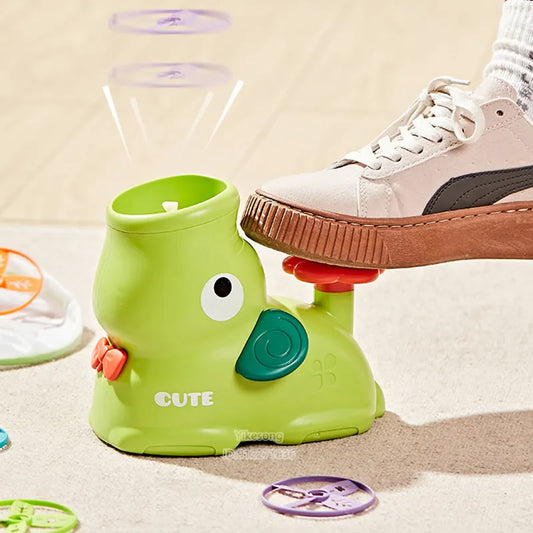 Gioco Interattivo per Bambini Lancia e Acchiappa Disco Volante a Pedale