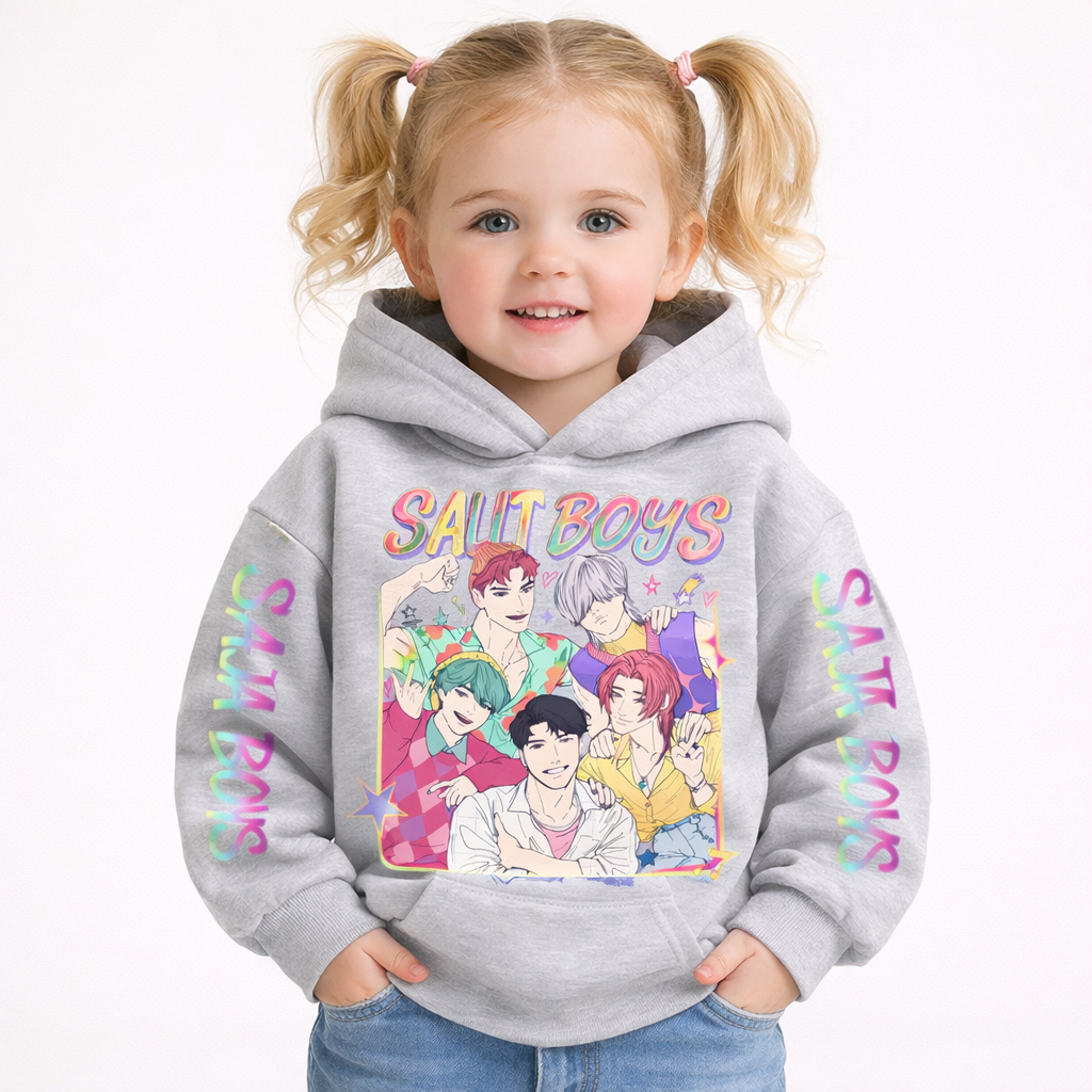 Felpa con Cappuccio KPOP in Vari colori da 3 a 14 Anni