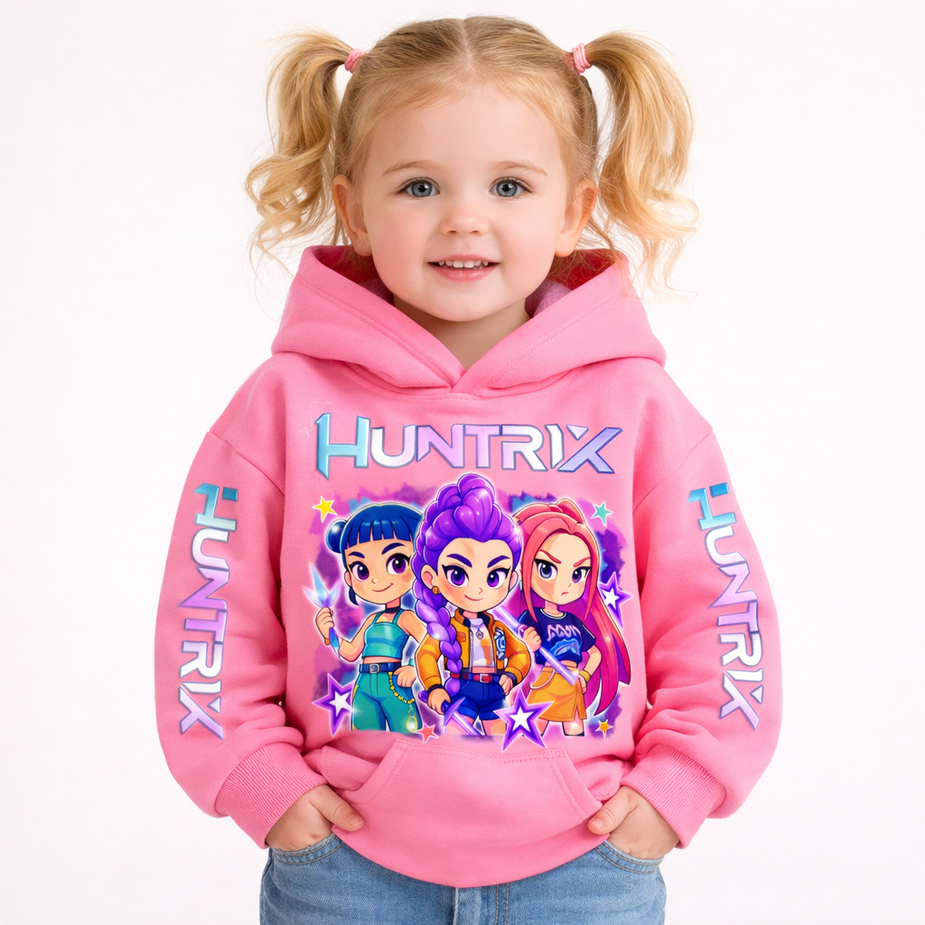 Felpa con Cappuccio KPOP in Vari colori da 3 a 14 Anni