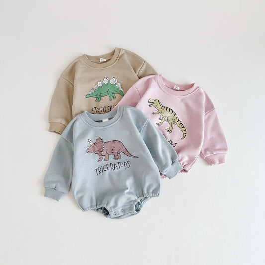 Sweat une pièce bébé Dino multicolore