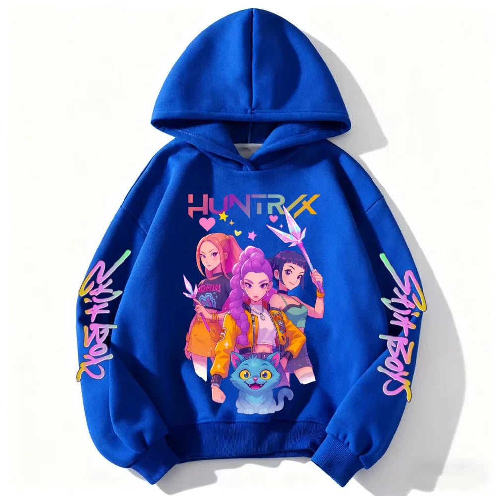 Felpa in Vari Colori Collezione K Pop Demon Hunter da 3 a 14 Anni