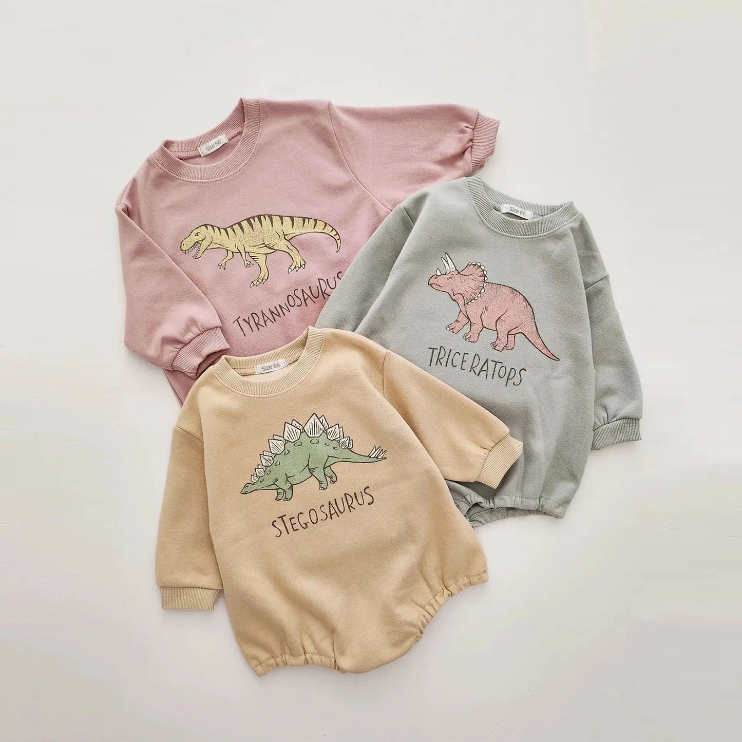 Sweat une pièce bébé Dino multicolore