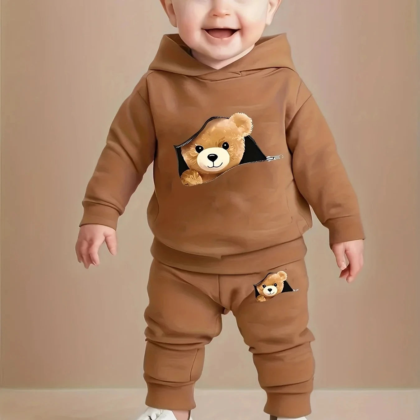 Completo Baby 2 Pezzi - Fashion Orso - Da 1 a 3 Anni