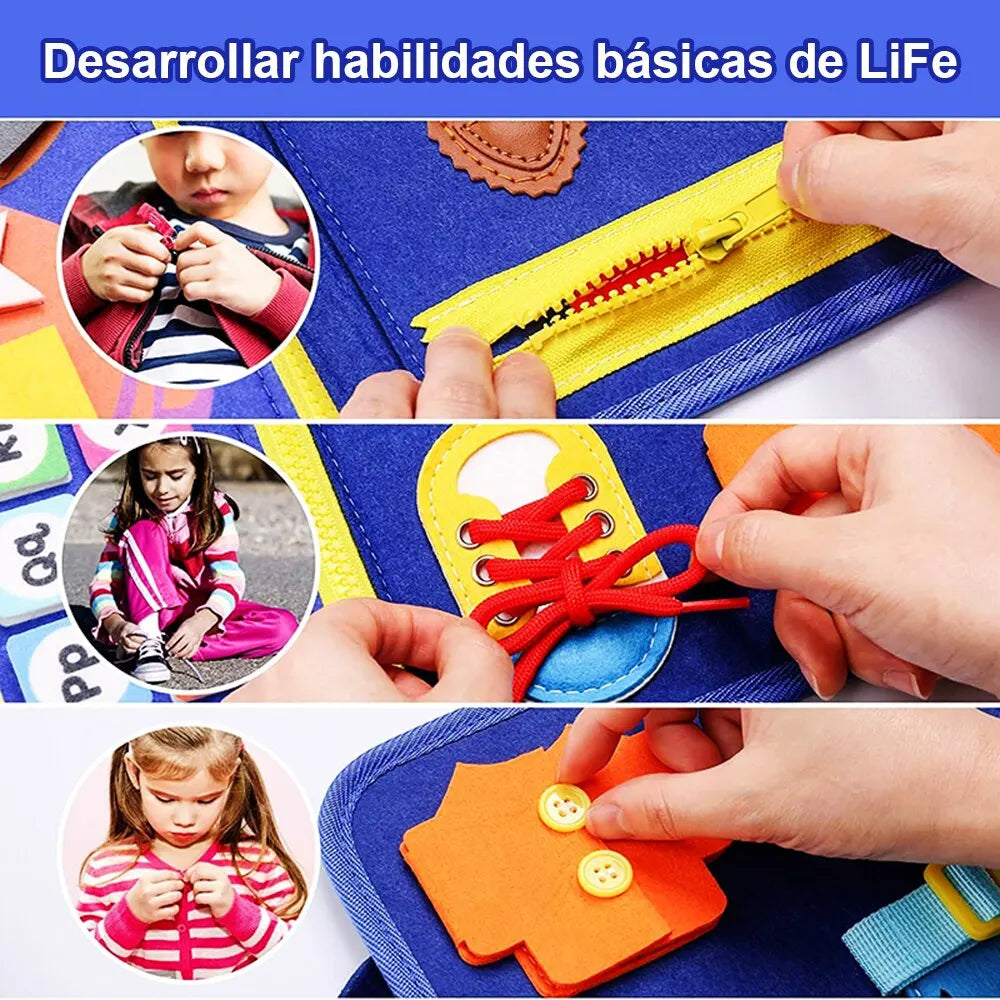 Busy board Montessori activity board tavoletta sensoriale