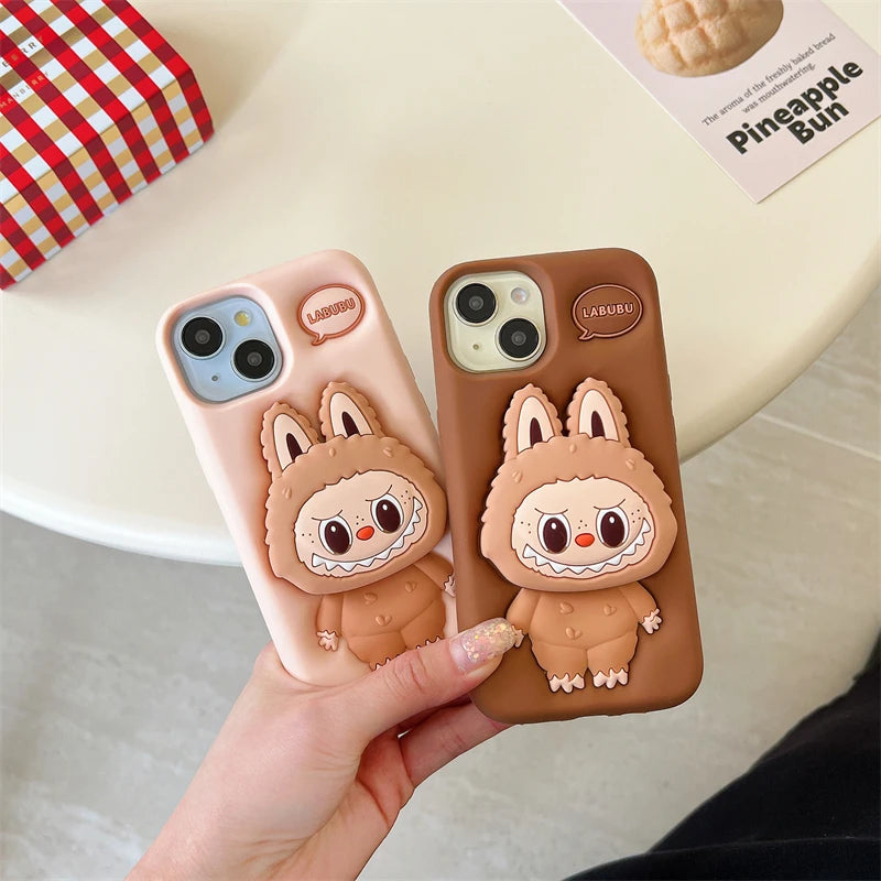 3D Labubu Cover in Silicone per IPhone