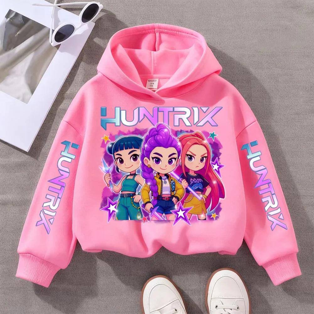 Felpa con Cappuccio KPOP in Vari colori da 3 a 14 Anni