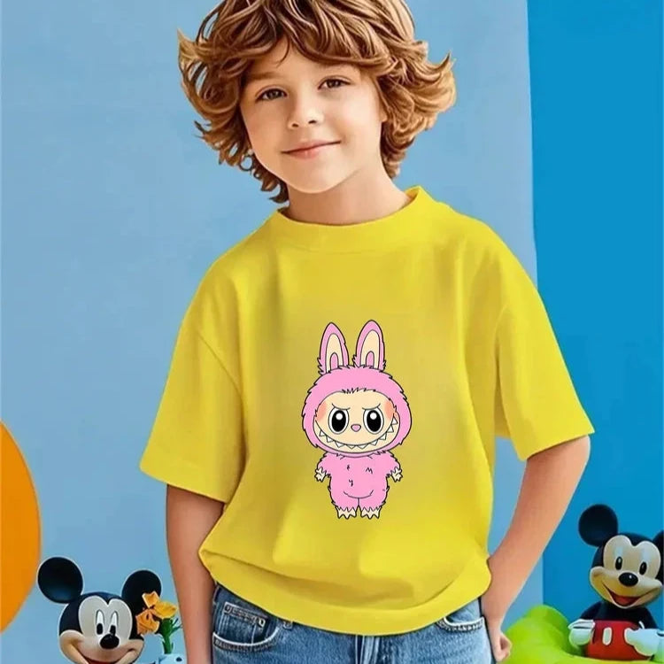 Magliette Collezione Labubu 100% Morbido Cotone da 3 a 14 anni