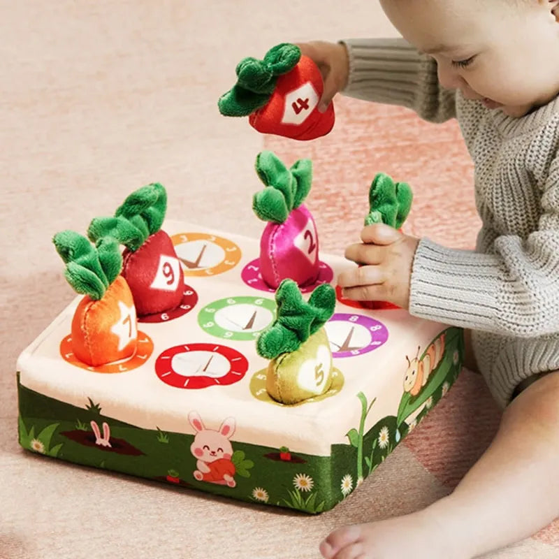 Raccogliamo le Carote Gioco Morbido Montessori per Bambini