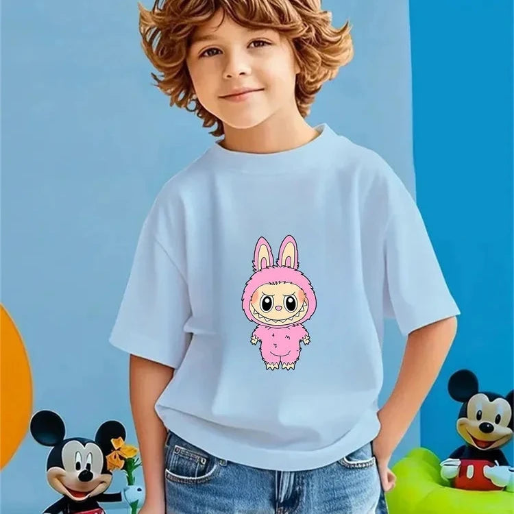 Magliette Collezione Labubu 100% Morbido Cotone da 3 a 14 anni