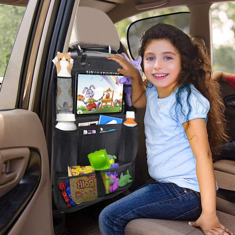 Organizer per sedile posteriore dell'auto con supporto per Tablet Multivariante