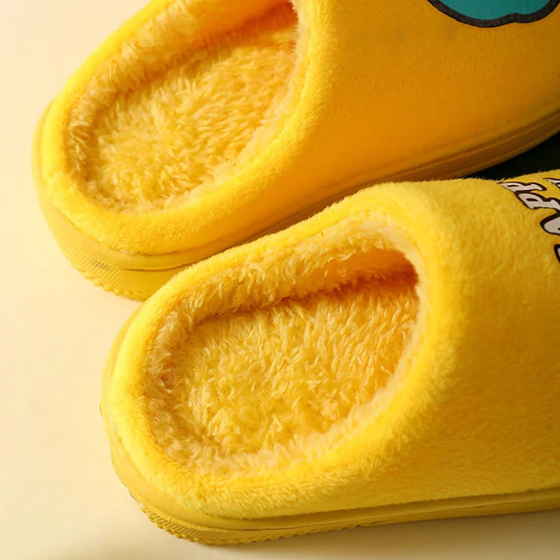 Ciabatte Calde e Imbottite da Casa per Bambini con Mostro