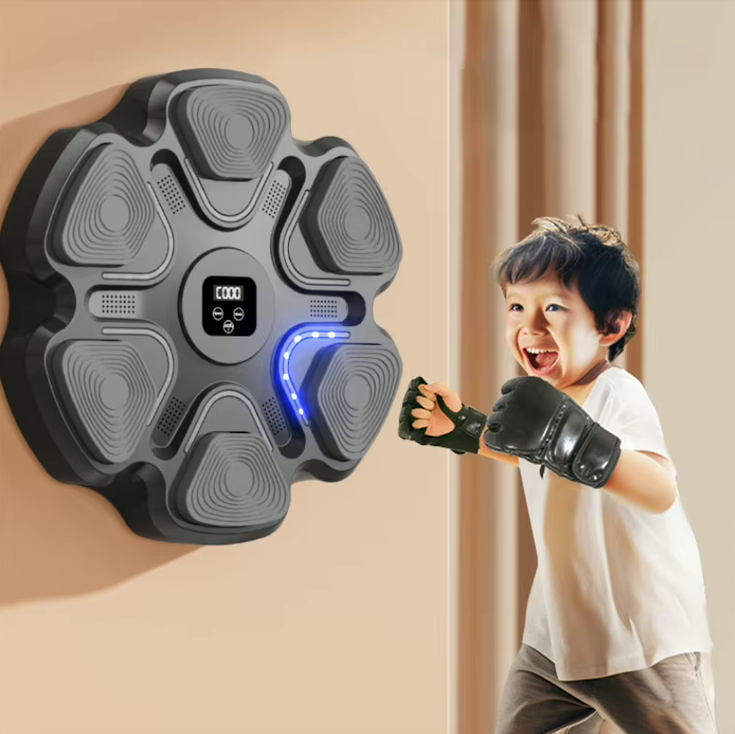 Boxe Machine Allenamento Interattivo Musicale Bluetooth con 2-5 luci