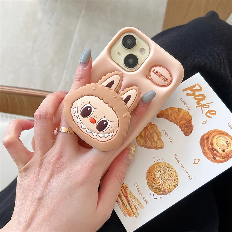 3D Labubu Cover in Silicone per IPhone