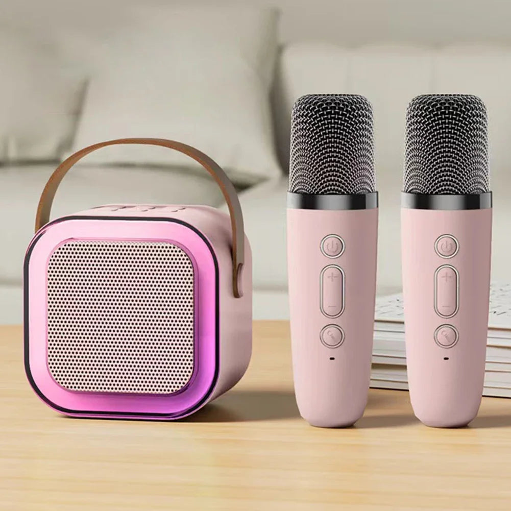 Mini Karaoke per Bambini e Adulti Bluetooth 1 o 2 Microfoni