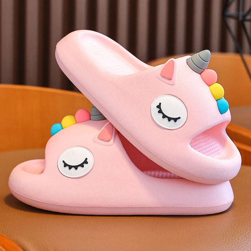 Chaussons antidérapants multivariés Sleepy Unicorn pour enfants