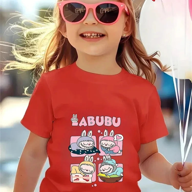 Magliette Collezione Labubu 100% Morbido Cotone da 3 a 14 anni