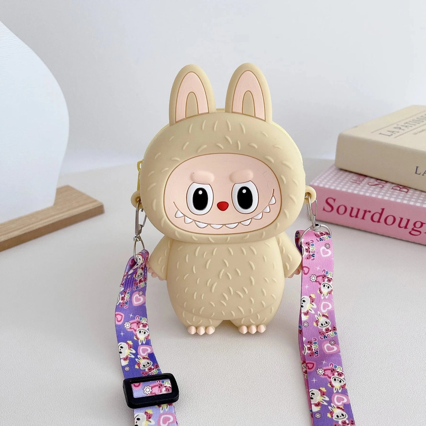 Borsa Labubu a tracolla in Silicone portaoggetti