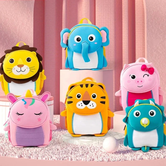 Zaini Asilo e Scuola 3D Animali