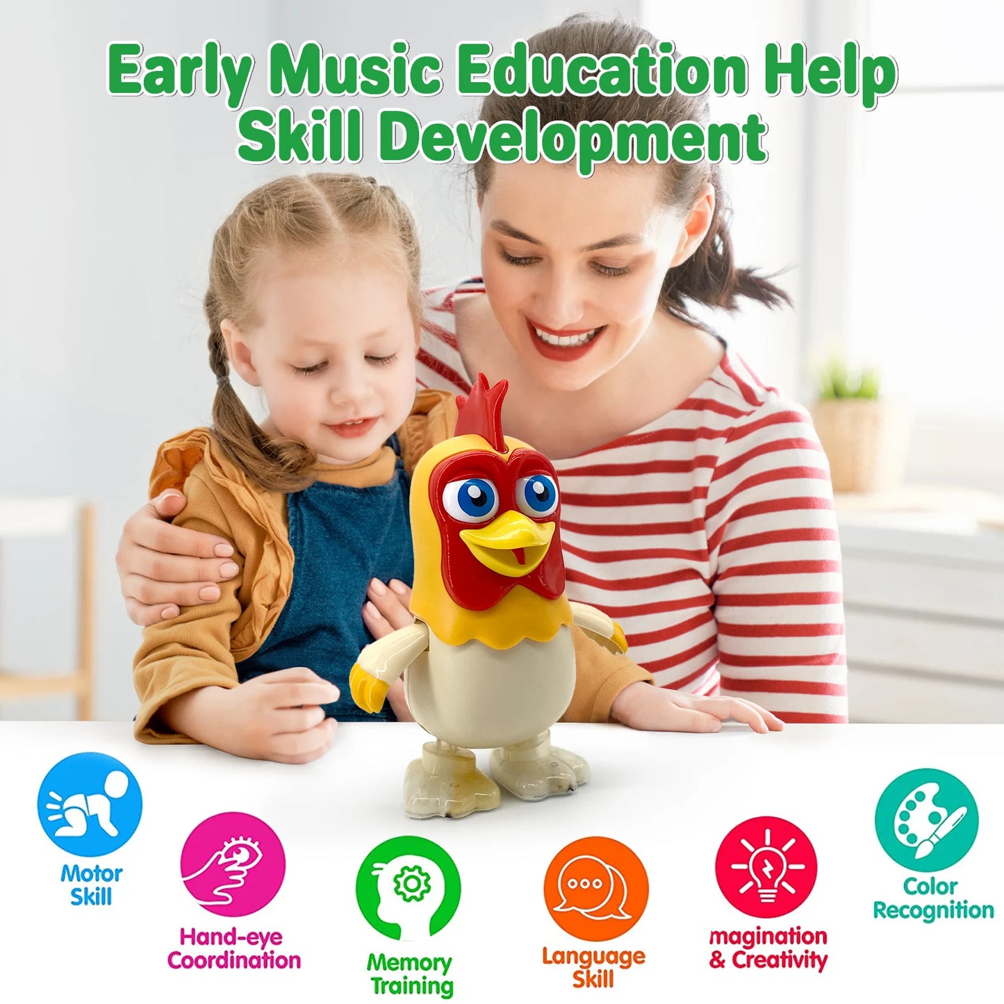 Jeu musical interactif Dancing Chicken pour enfants