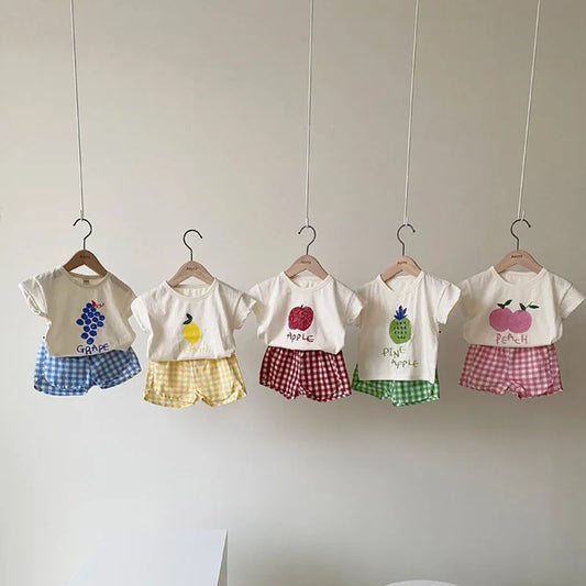 Pigiamino estivo 2 pezzi "Frutta" per Bambini multivariante