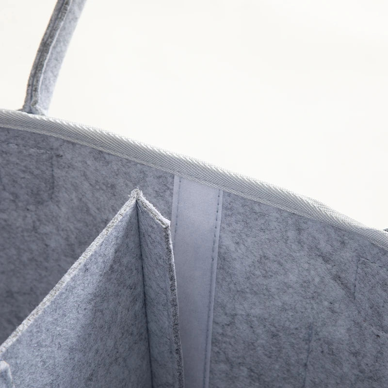 Cesta Portapannolini e Portaoggetti con Tasche e Scomparti