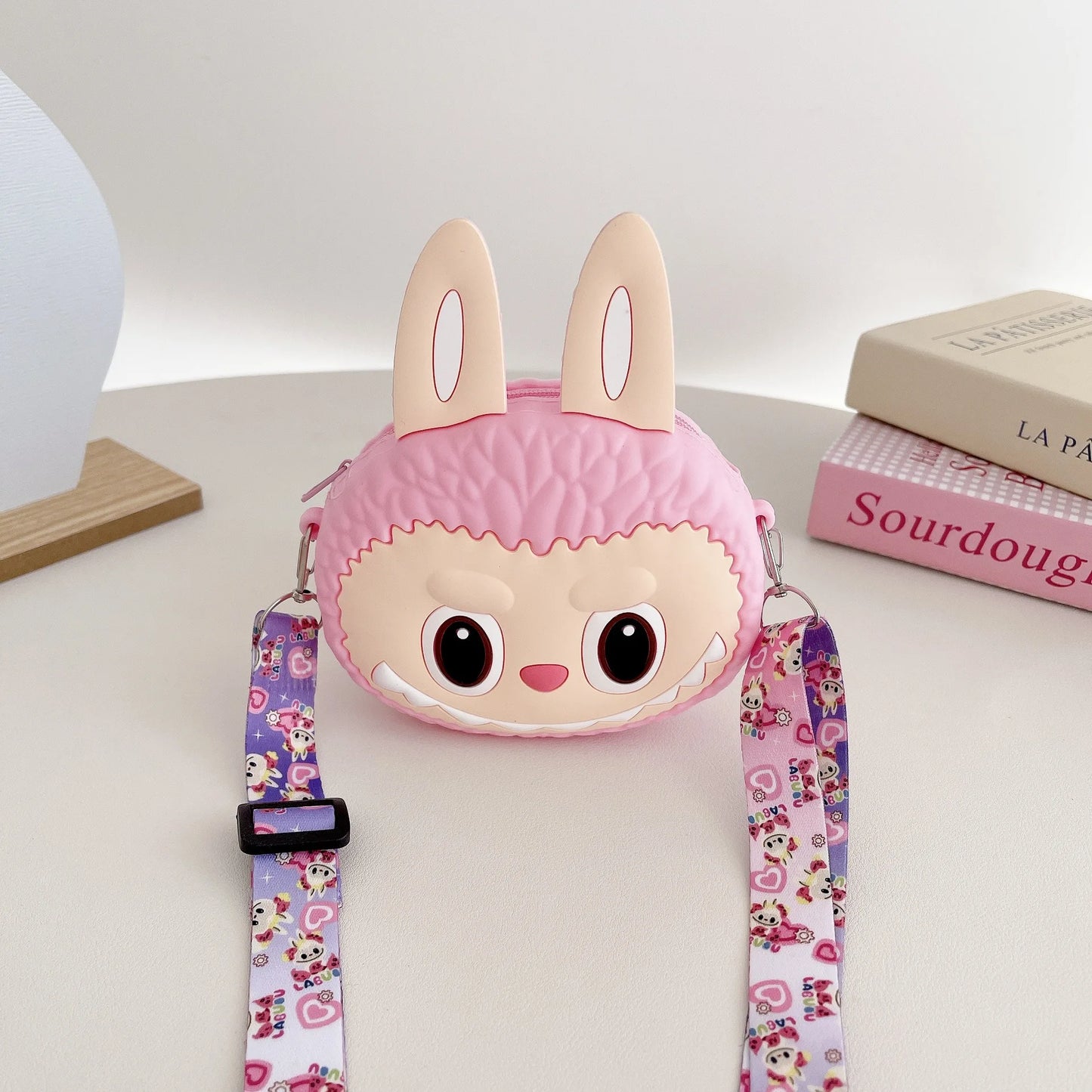 Borsa Labubu a tracolla in Silicone portaoggetti