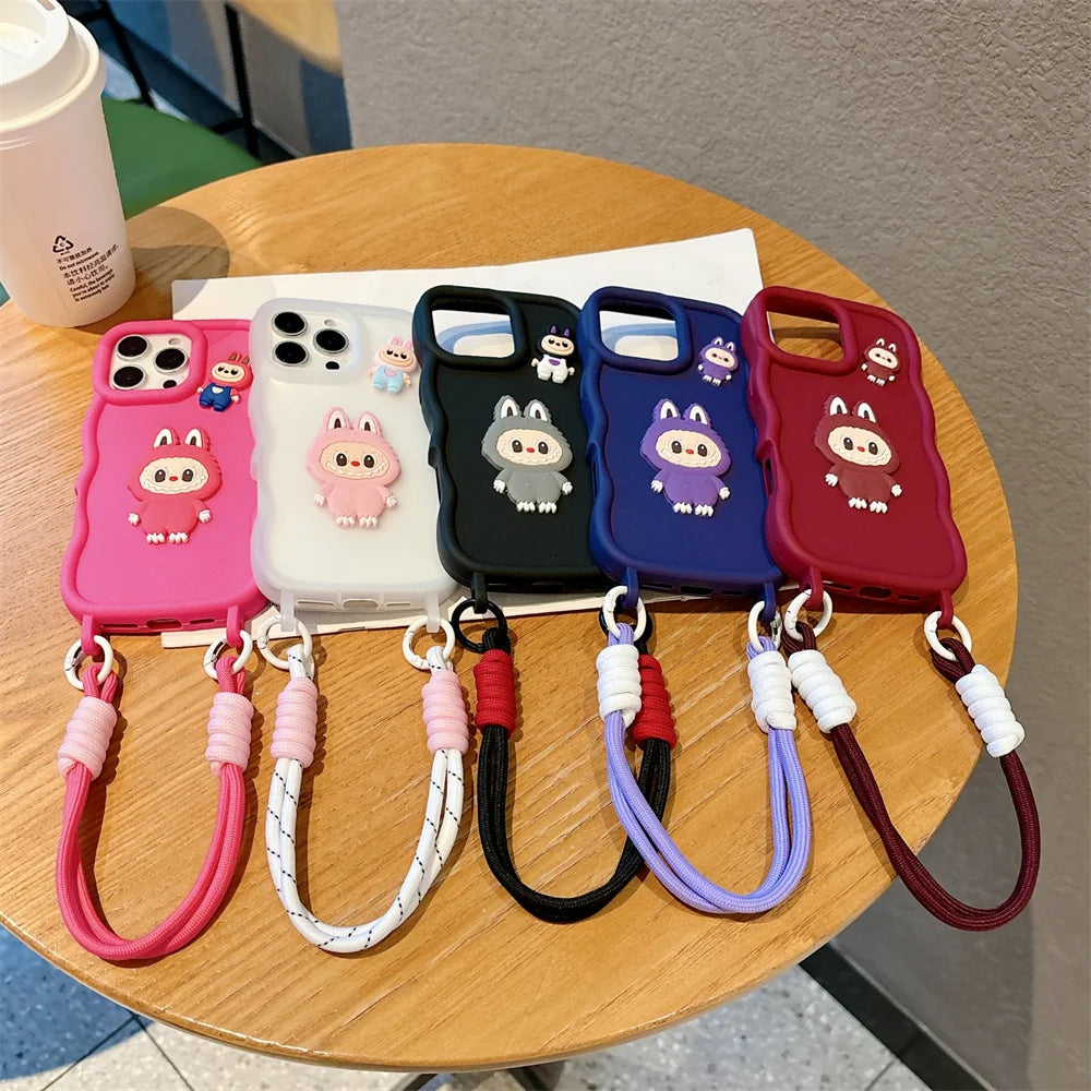 Cover Sottile Labubu per Iphone Silicone Morbido
