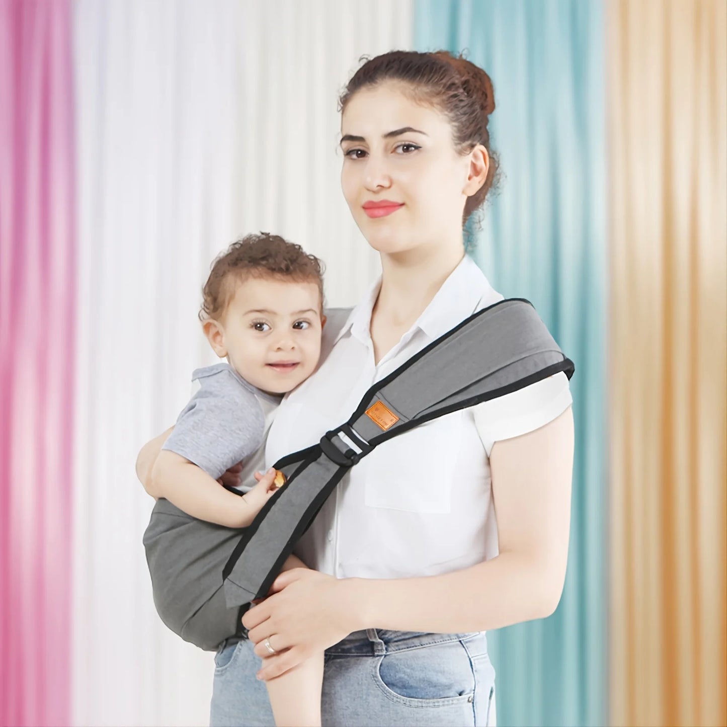 Marsupio tracolla universale reggibambini multivariante