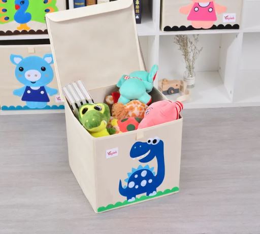 Scatola Box Contenitore Portagiochi Lavabile con Coperchio